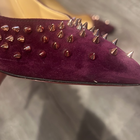 Beautiful purple and gold Christian Louboutin heels! - Picture 2 of 5